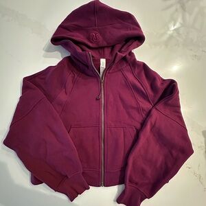 lululemon oversized burgundy scuba hoodie
